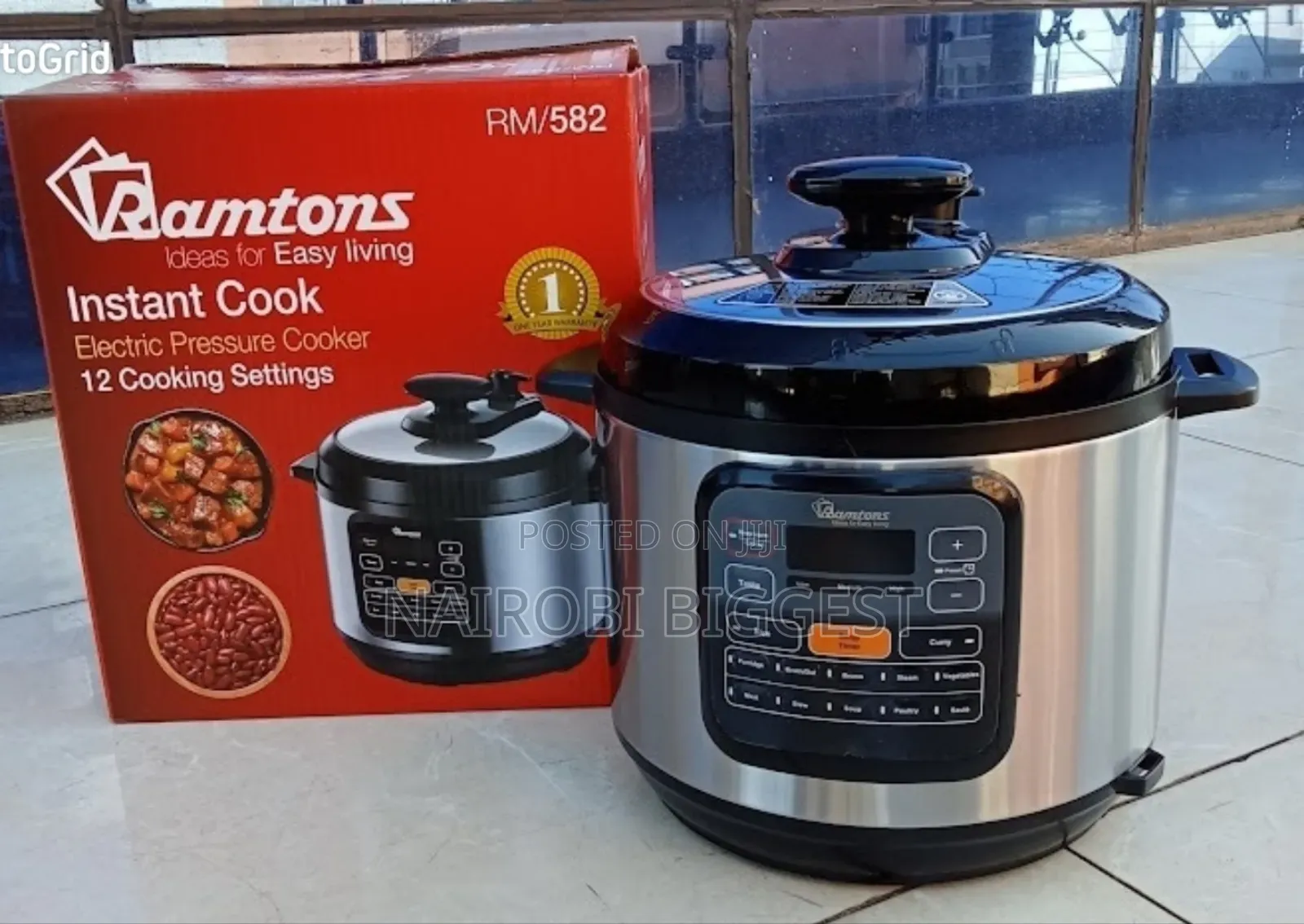 Original Ramtons 6litres Electric Pressure Cooker