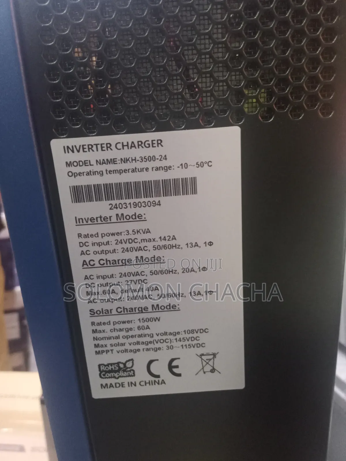 SNADI 3.5KW 24V Inbuilt MPPT Hybrid Inverter Now Available