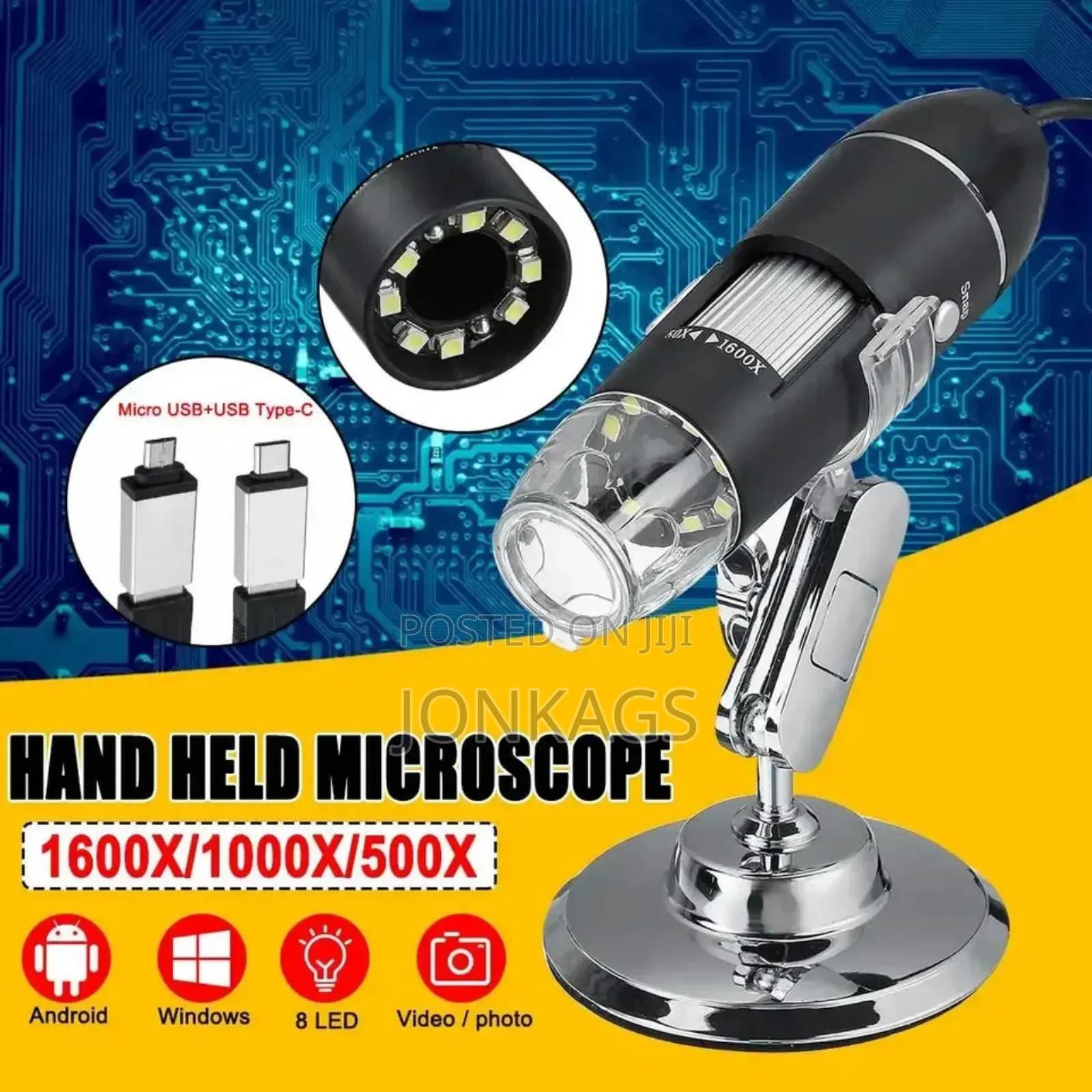 Pen-Like Digital Microscope ×1,600