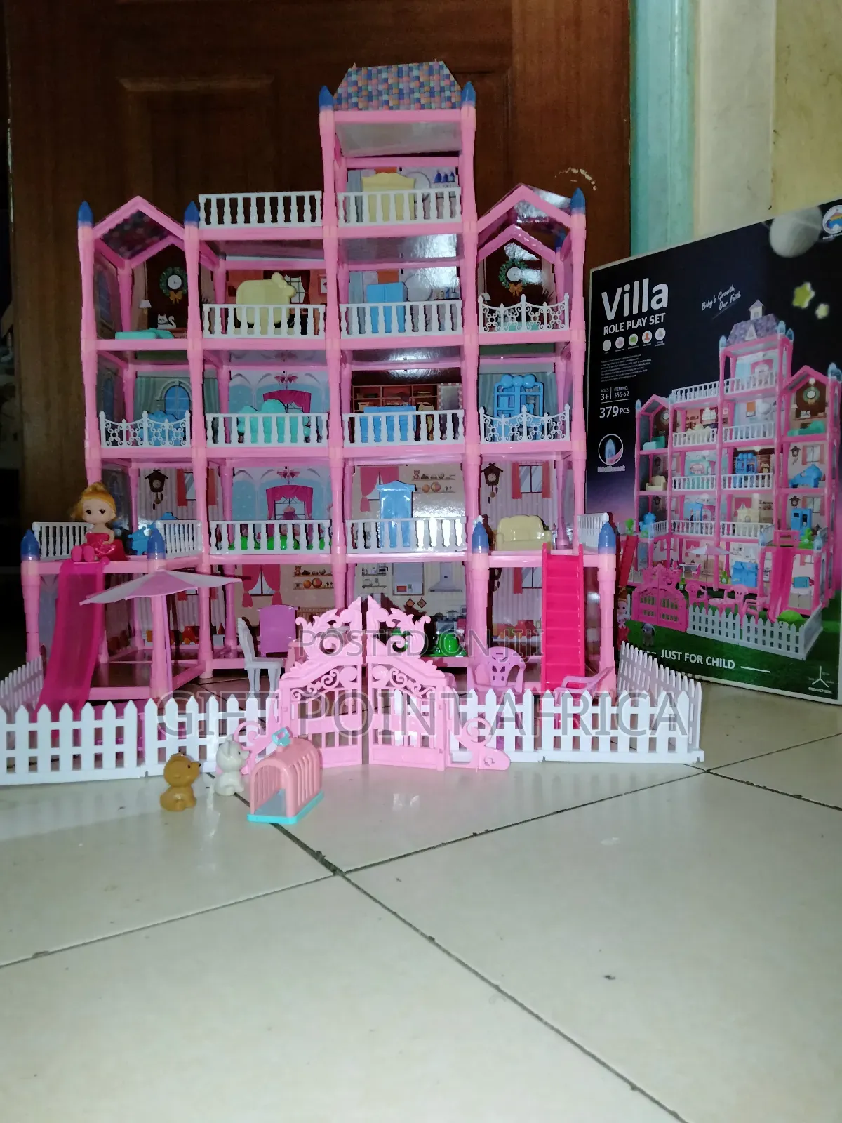 379 Pieces Kids Doll House Play Set