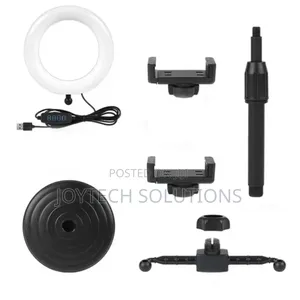 Table Stand Light With Ring Light and Phone Holders