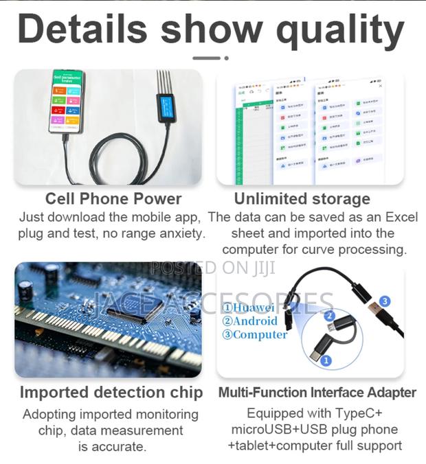 Digital Soil Parameter NPK Usb Otg Tester - thumbnail 4