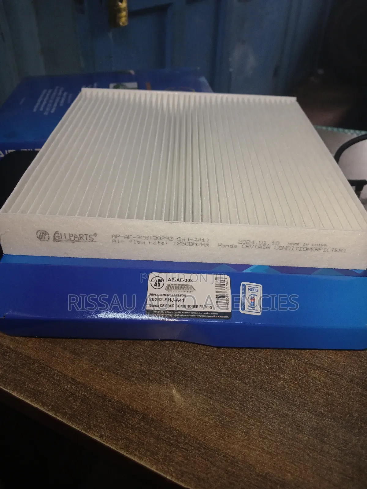 Honda CRV AC Cabin Filter Allparts.