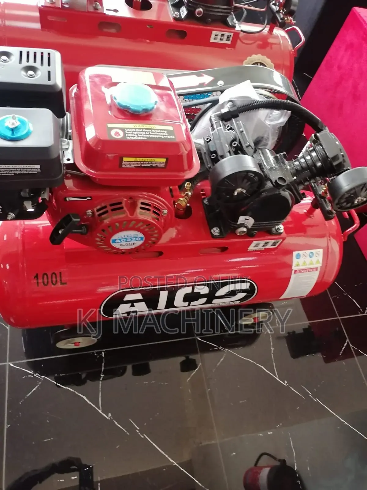 AICO JAPAN AIR Compressor 100l Capacity Petrol Powered.