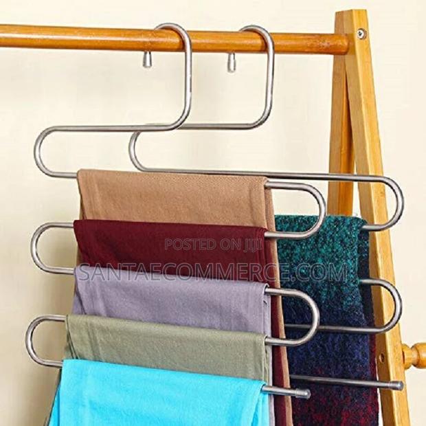 Multipurpose Stainless Steel S Shape Trouser Hanger Closet S