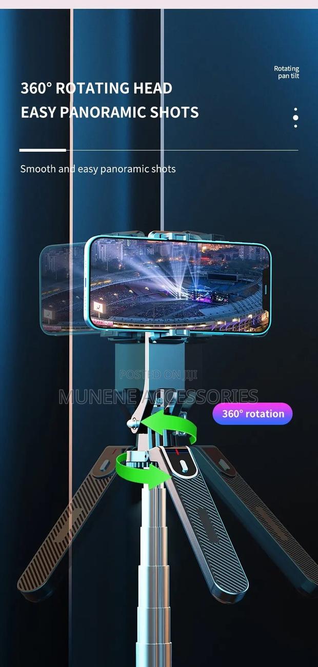 2.2M Selfie Stick Tripod Stand 360° Rotating Balance Handle - thumbnail 2