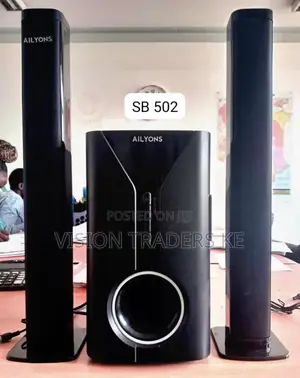 Ailyons 2.1chsoundbar/Sub Woofer System Bt/Usb/Fm Tall Boy