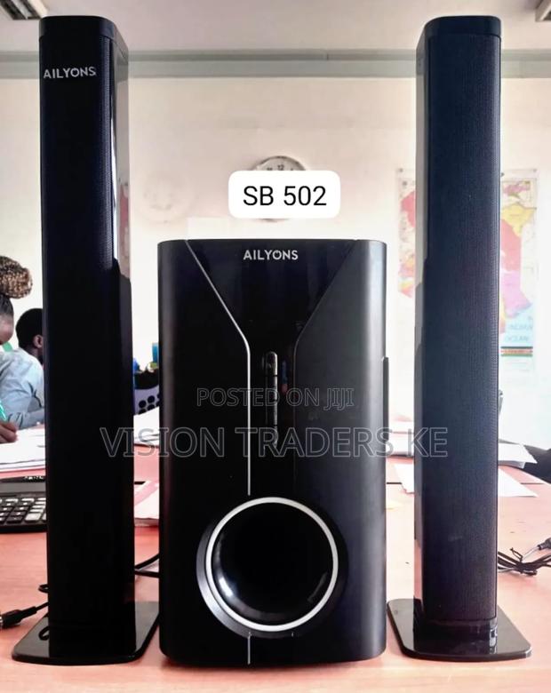 Ailyons 2.1chsoundbar/Sub Woofer System Bt/Usb/Fm Tall Boy