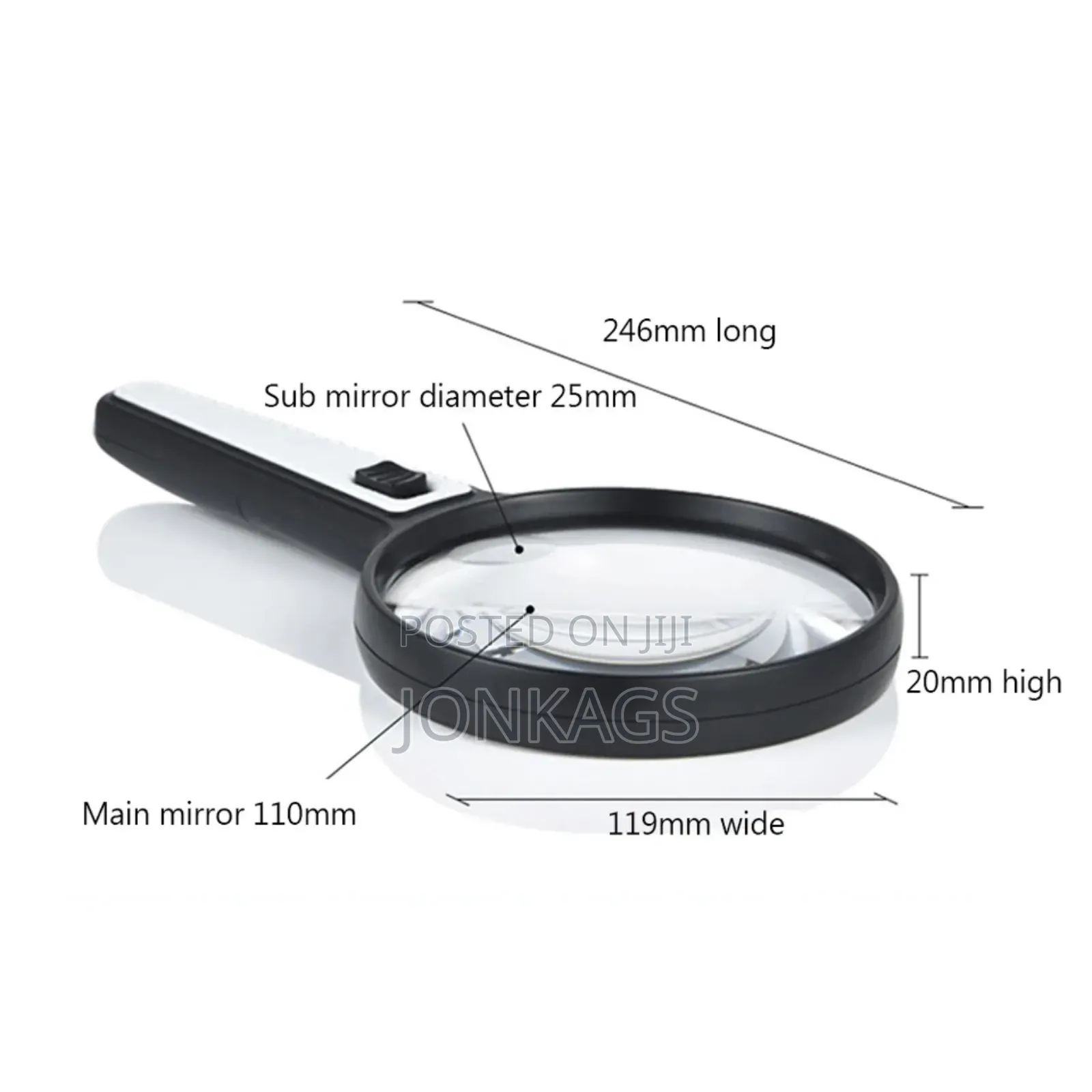 4 LED Illuminated Magnifying Glass