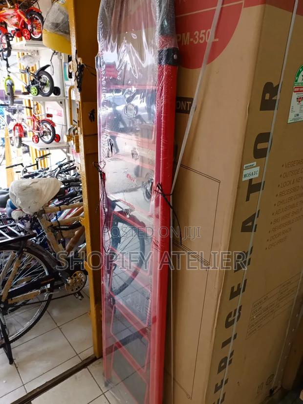 6 Step Steel Ladder Red - main view