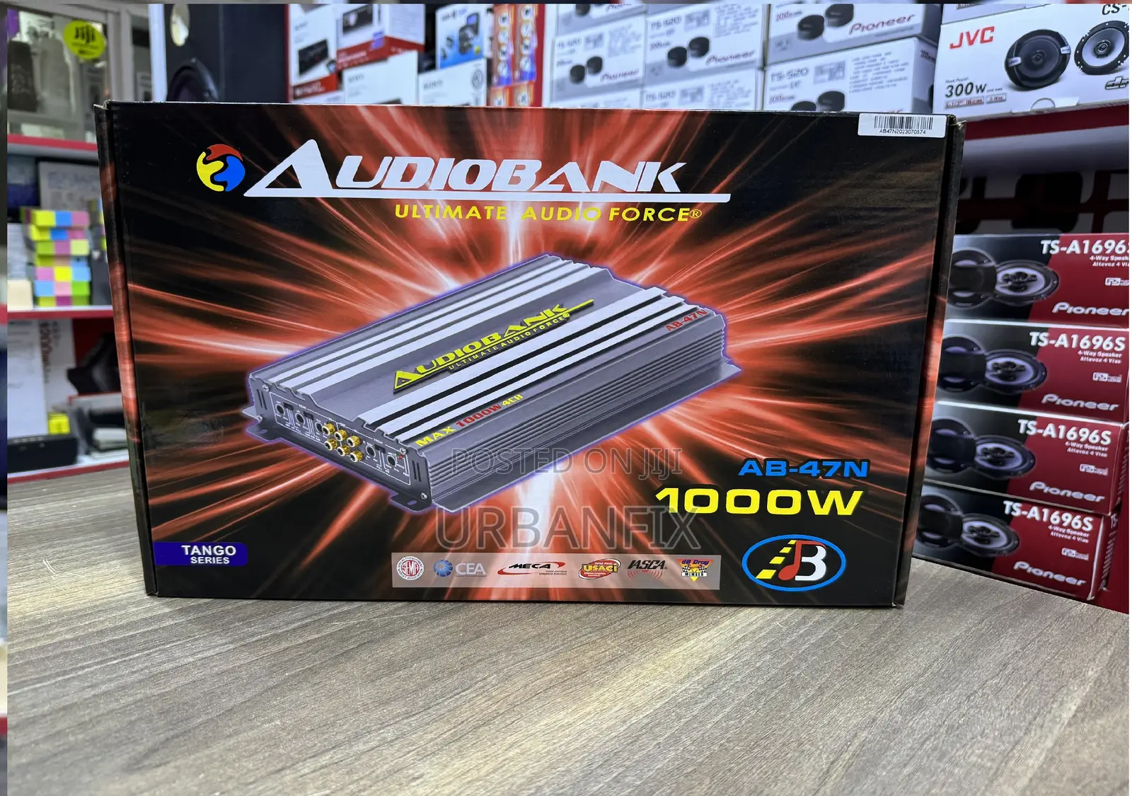 1000 Watts Audiobank 4 Channel Powerful Car Amplifier