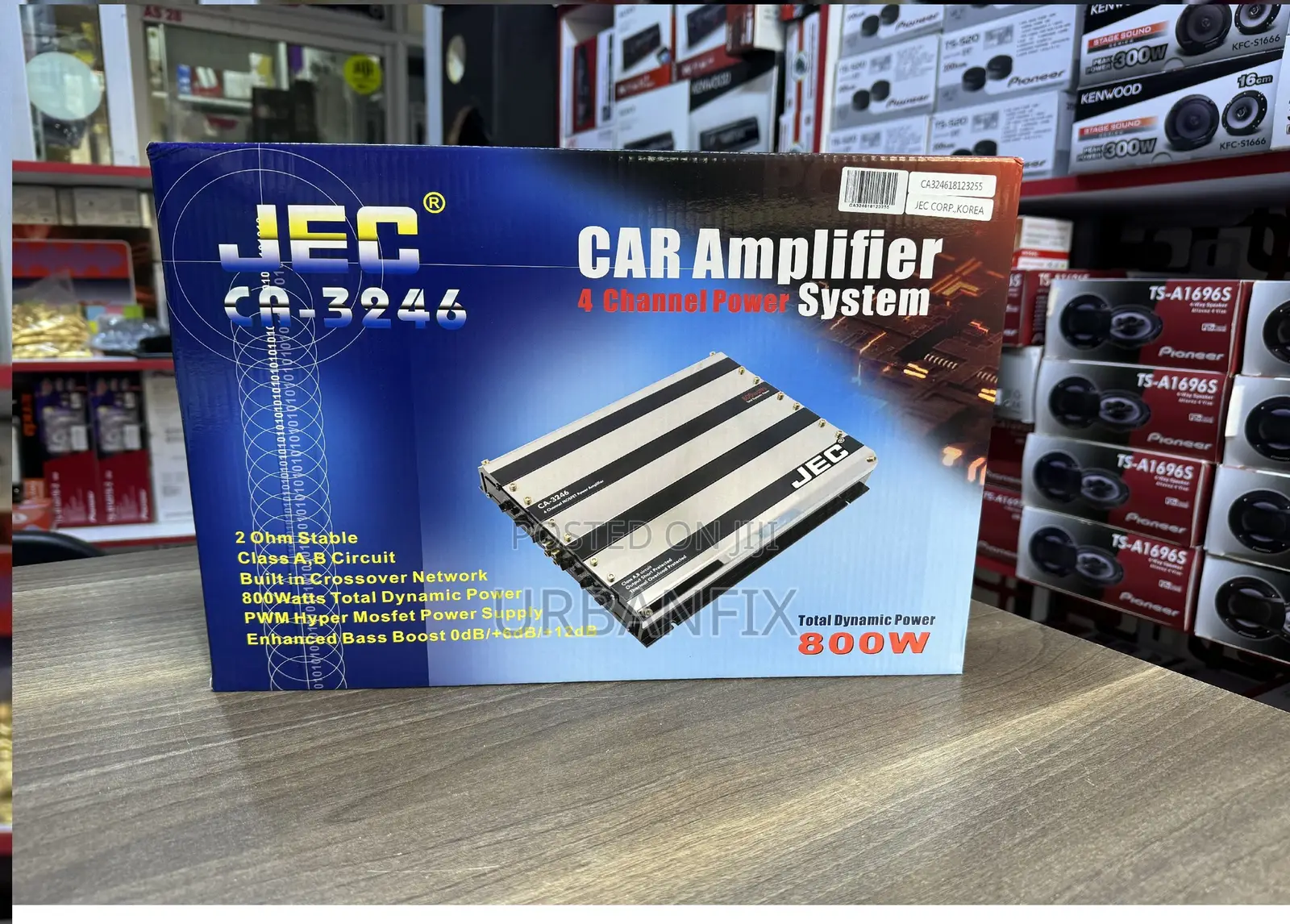 JEC 800 Watts Powerful 4 Channel Amplifier/Booster