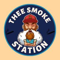 Thee Smoke Station logo