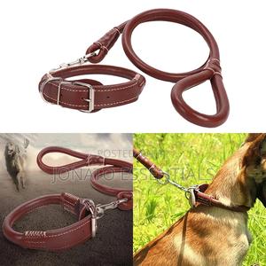 Leather Dog Collar and Leash - thumbnail 2