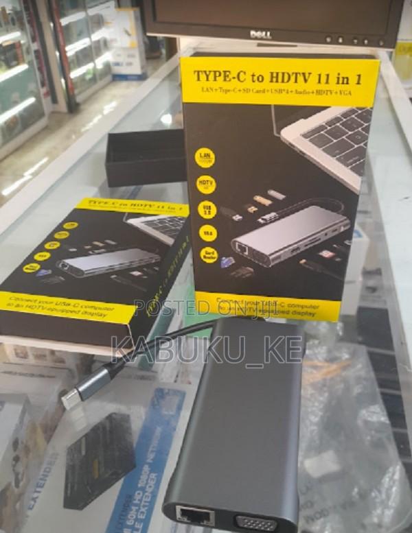 Type-C Docking Station 11-in-1 Expansion Dock USB3.0 Gigabit