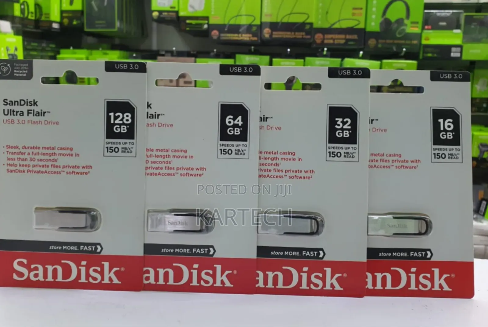 Sandisk Ultra Flair 32GB USB 3.0 150mb/S Flash Drive