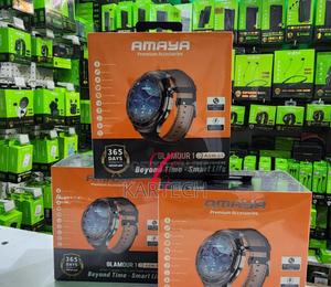 Amaya Glamour 1 Brown Smart Watch With Bluetooth Calling - thumbnail 2