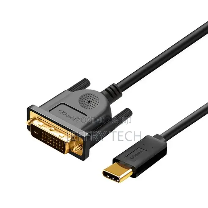Qgeem QG-UA18 USB-C/Type-c to DVI Cable, Length: 1.8m