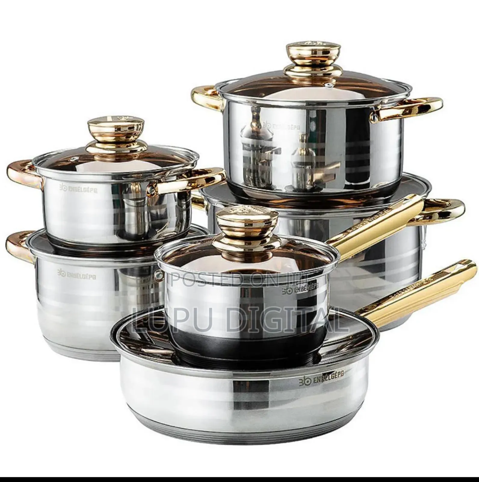 12 Pieces Golden Stniithan Cookware