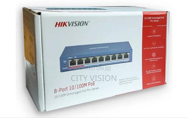 Hikvision DS-3E0109P-E/M(B) 8 Ports 100mbps Unmanaged Poe