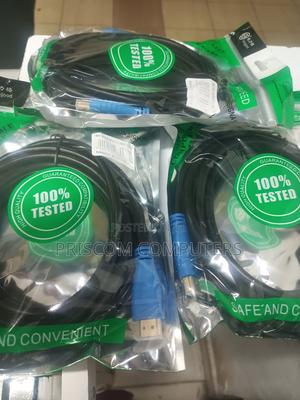 Hdmi to Hdmi Cable 15 Meters Black Round - thumbnail 2