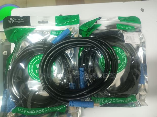 Hdmi to Hdmi Cable 15 Meters Black Round - thumbnail 3