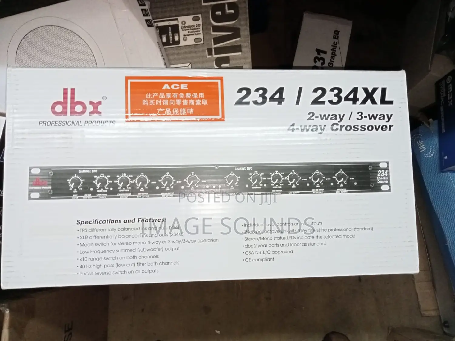 Crossover DBX 234/234xl 2/3/4 Way Crossover External DBX