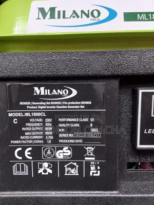 Milano 950w Portable Gasoline Generator
