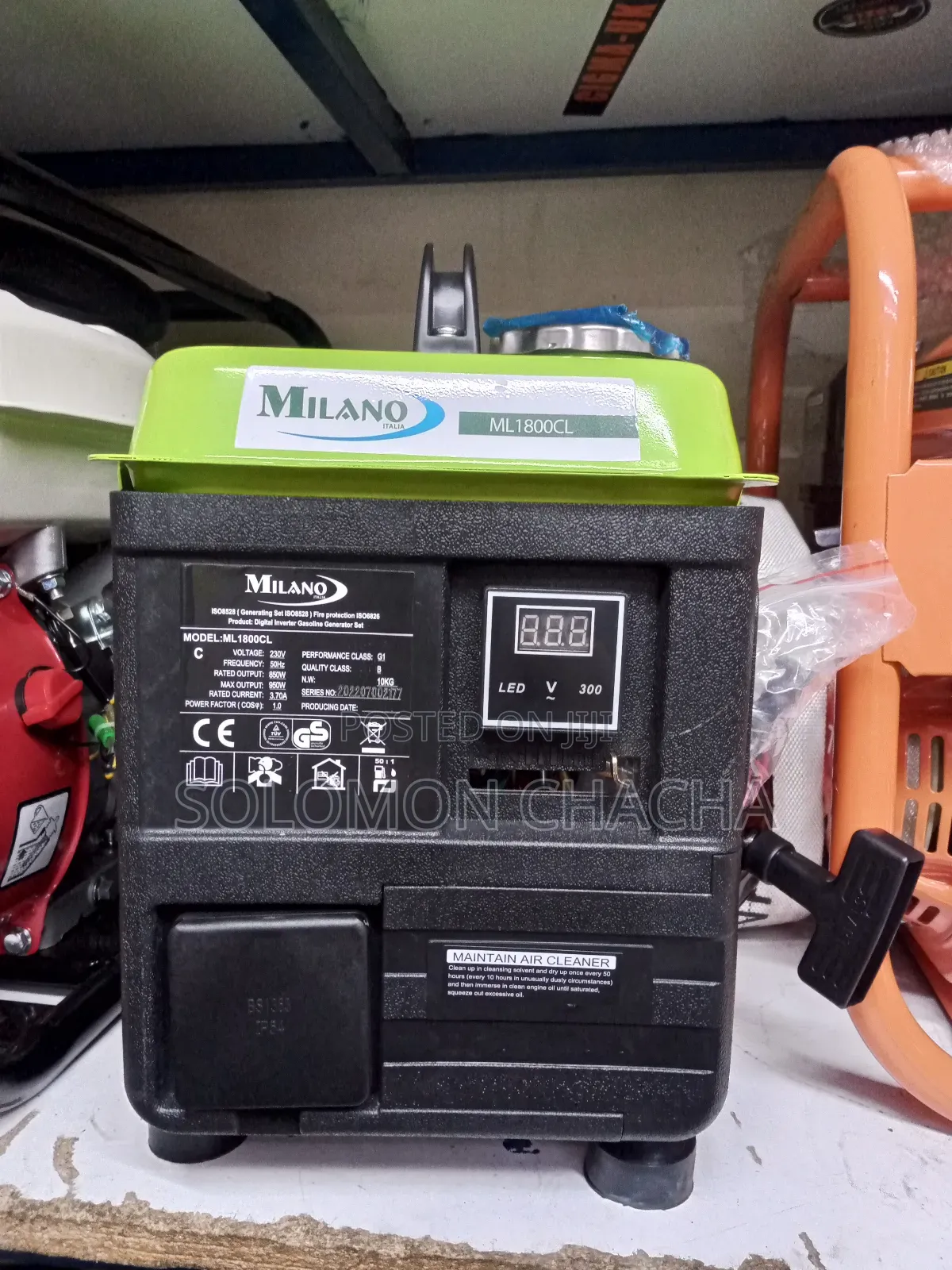 Milano 950w Portable Gasoline Generator