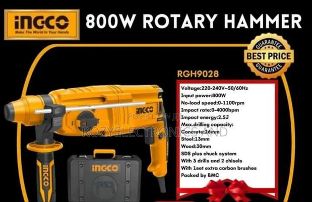 Incco 800watts Rotary Hammer Drill
