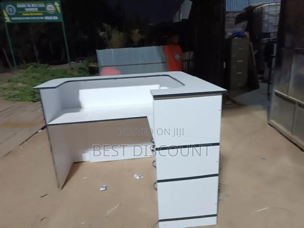 L Shaped Reception Table - main view