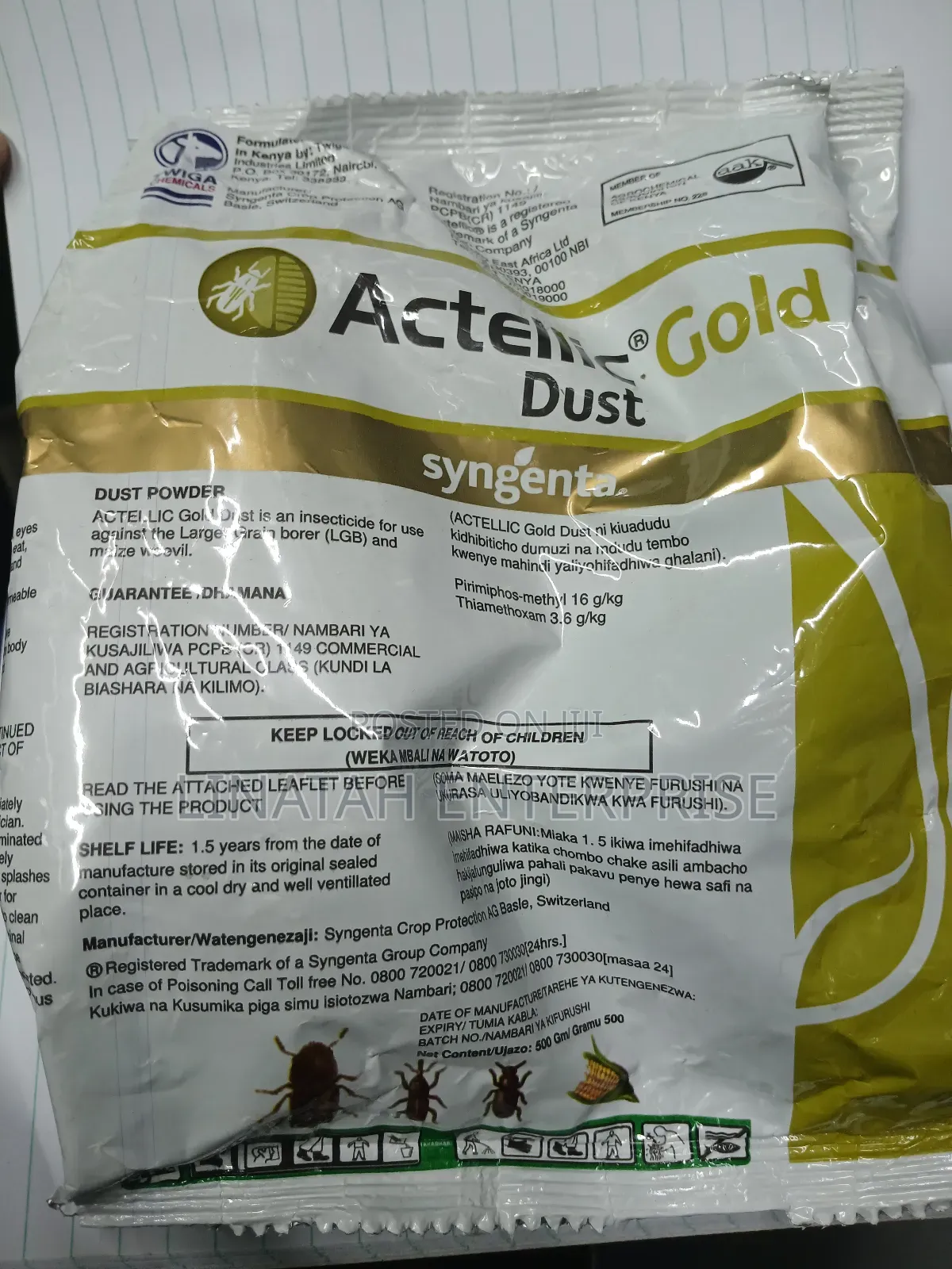 Actellic Gold Dust 500gms