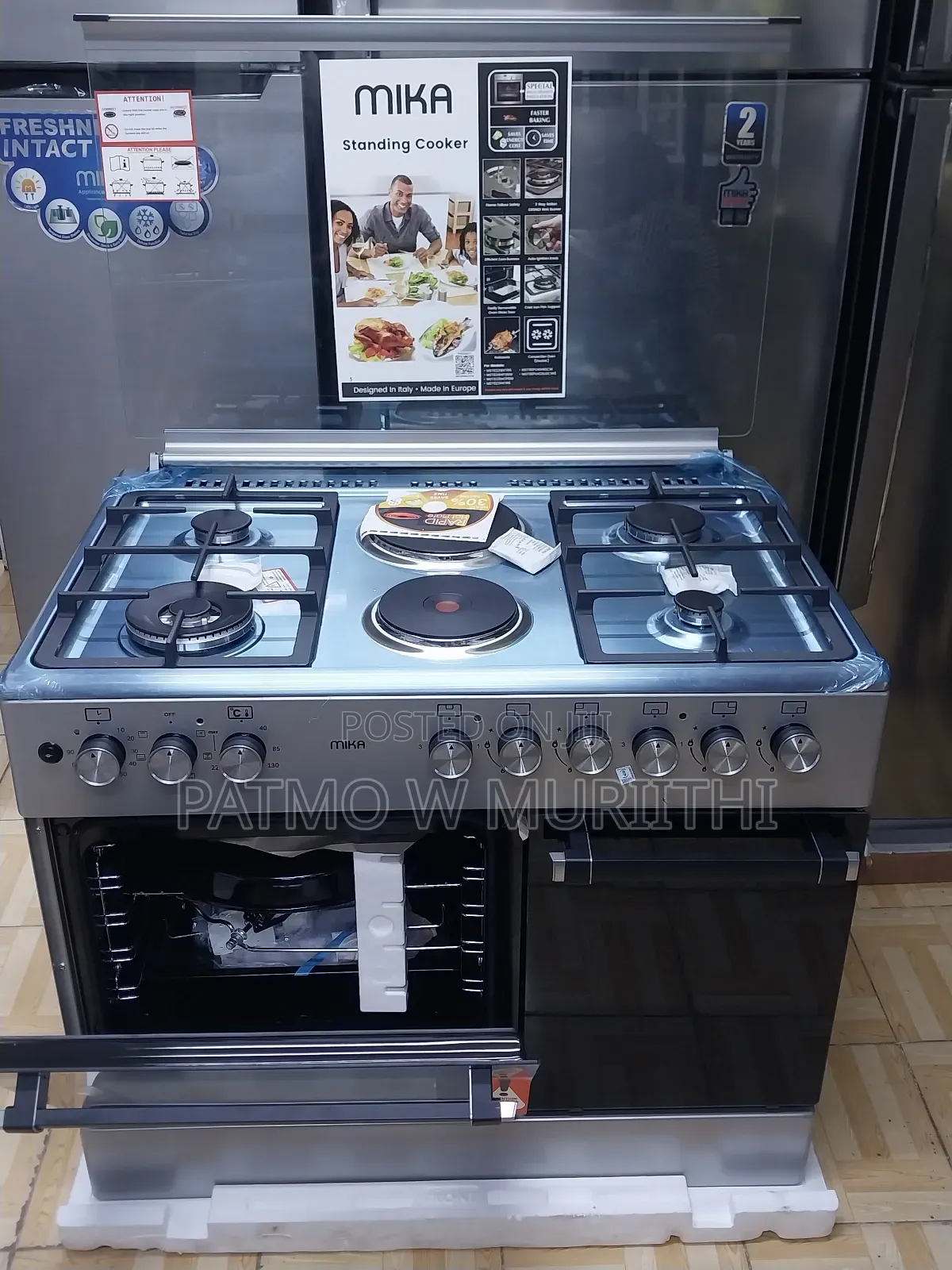 Mika Standing Cooker 60x90 4+2 With Gaa Compartment