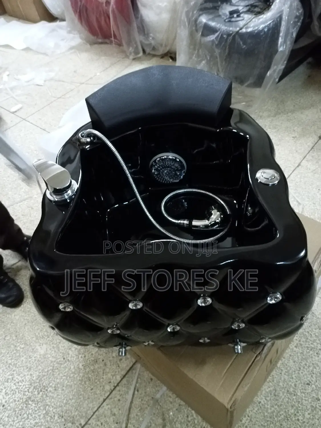 Black Vera Footbath/Fibre Spa