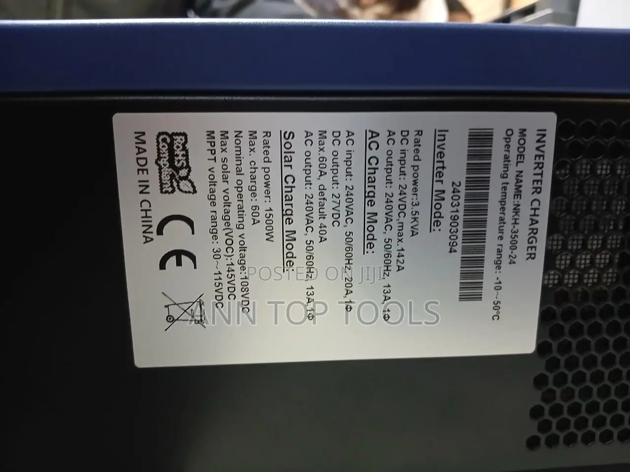 3.5 Kva 24 Volts SNADI Solar Hybrid Inverter