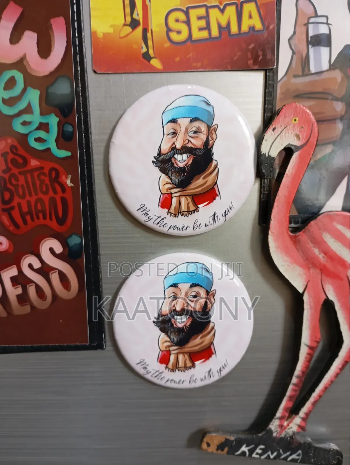 Custom 58mm Round Button Fridge Magnets