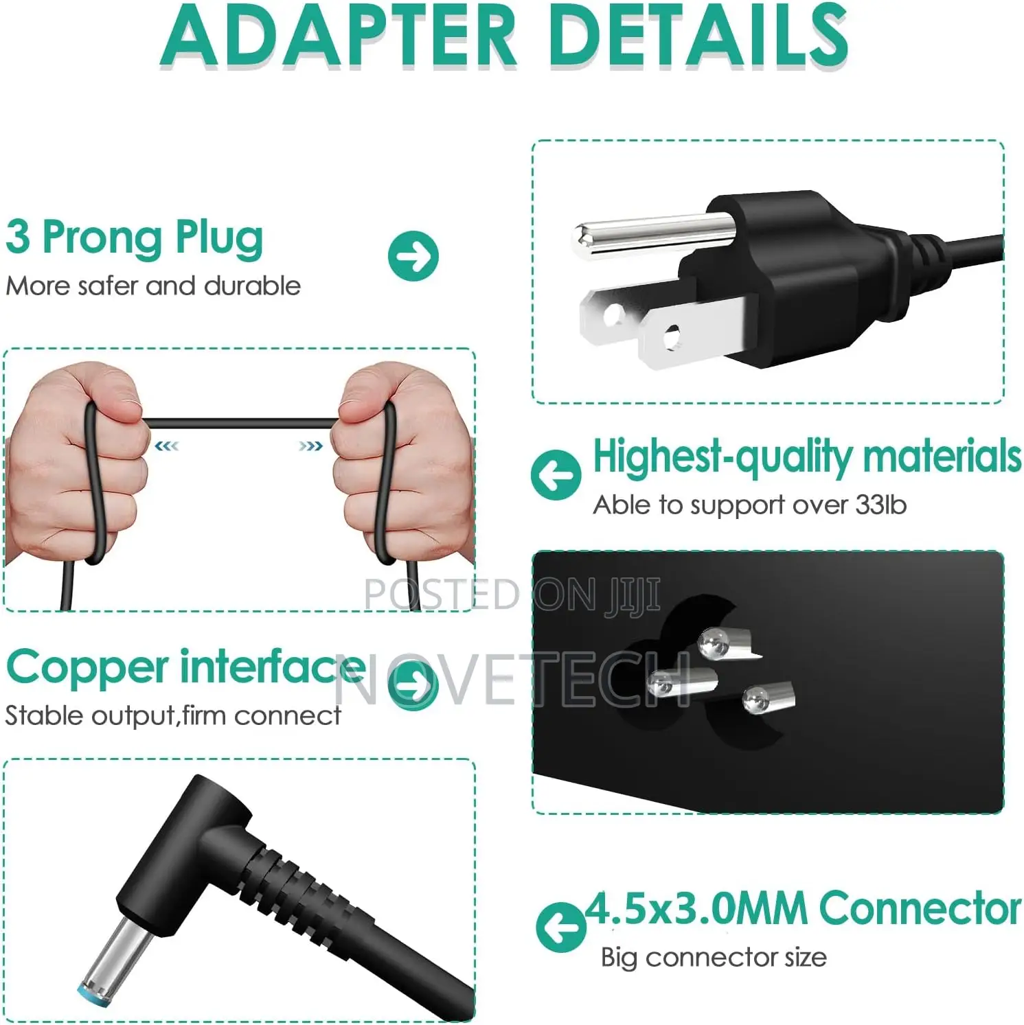 Original Charger HP Zbook 15 16 17 15u 15v G3 G4 G5 G6 G7 G8