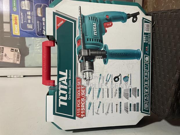 Total 115 PCS Tools Set Hammer Drill Complete Tool Set - thumbnail 2