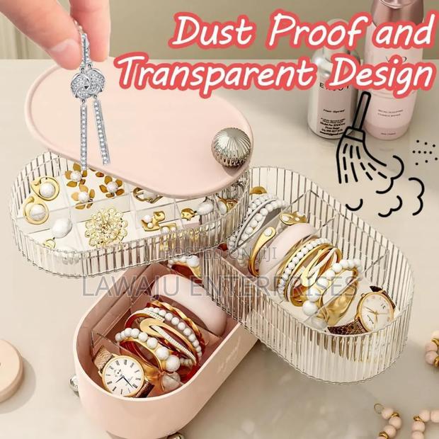 Multifunctional Rotating Jewelry Box