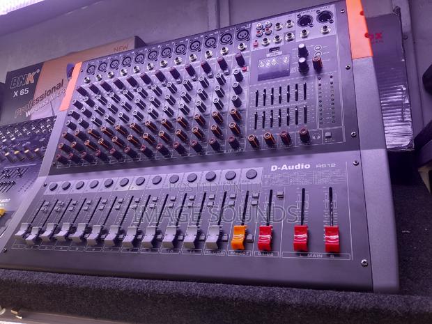 Rs-12 Powered Mixer 12channel With Grouping and Mute - main view