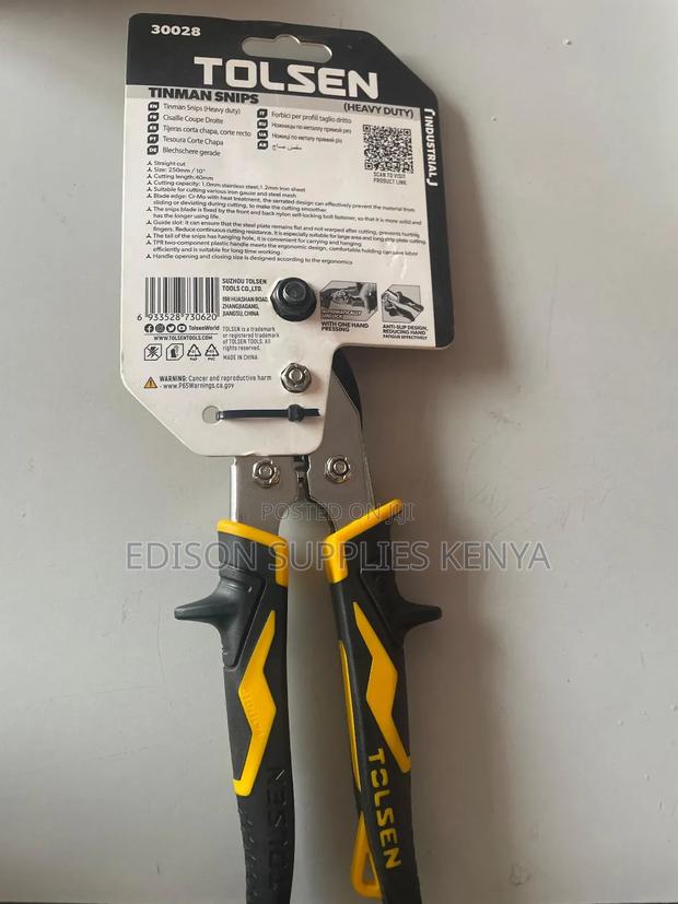 Tin Snips Tolsen Tinman Snips 30028 Mabati Cutting Tool - thumbnail 4