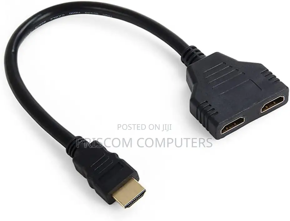1080P HDMI Port Male to 2 Female 1 in 2 Out Splitter Cable
