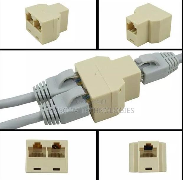 RJ45 CAT5 CAT6 Ethernet Splitter Connector Adapter