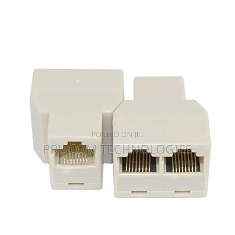 RJ45 Ethernet Cable LAN Port 1 to 2 Socket Splitter