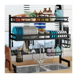 Over the Sink Dish Rack Double Layer*Size 85cm