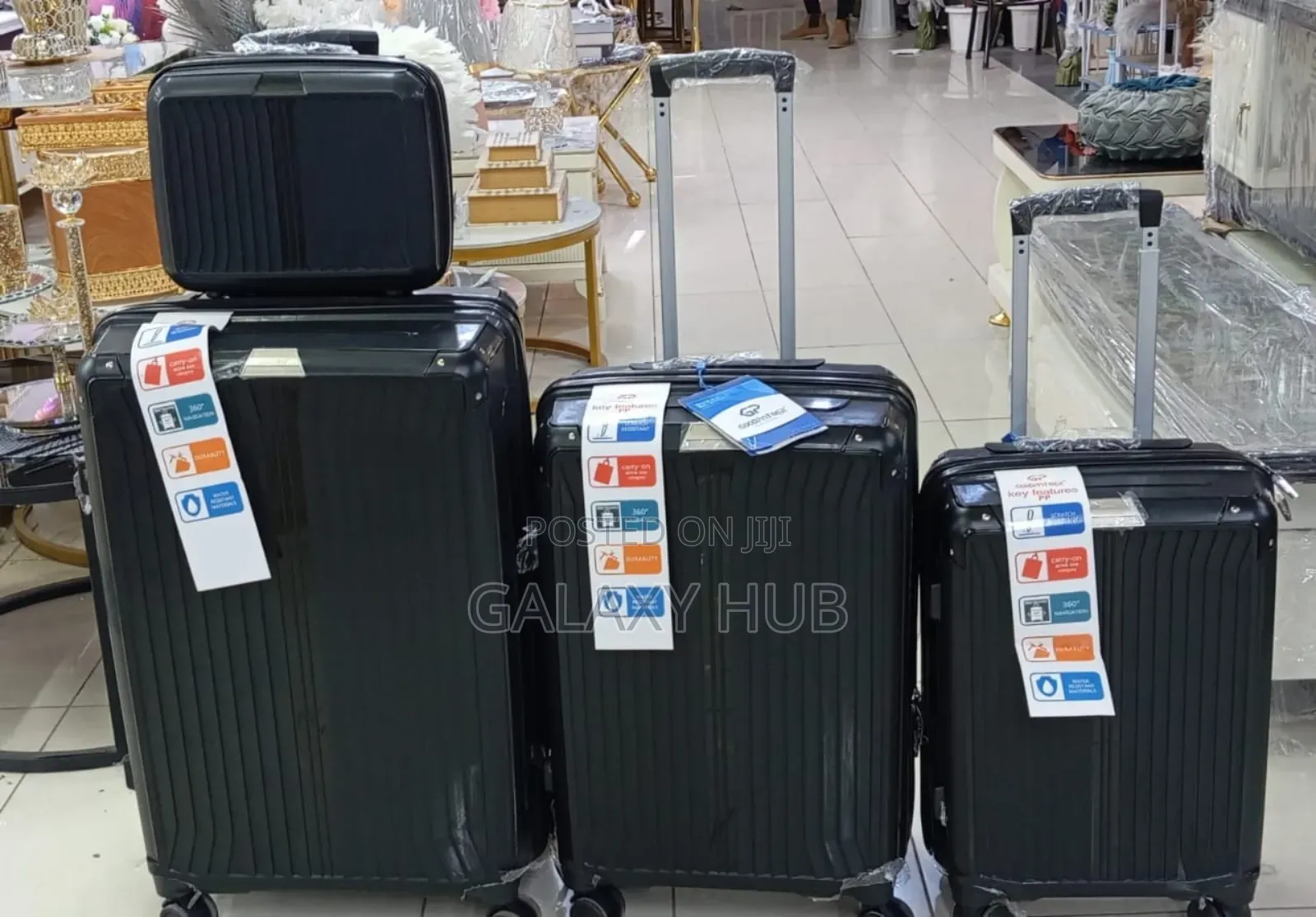 Luxurious 4 in 1 Travel Rubber Suitcase Bags