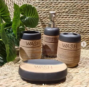 Fancy Ceramic Wash 4in1 Bathroom Set