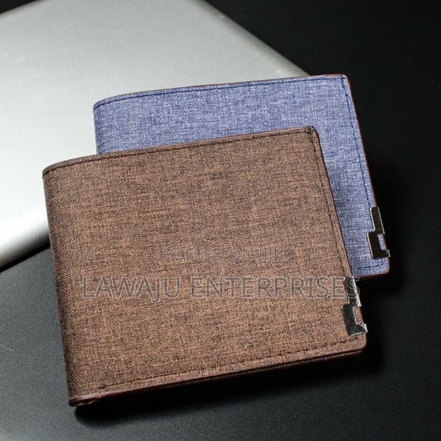Dark Brown Denim Wallet - main view