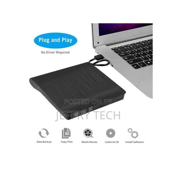 Pop Up External DVD Burner Player DVD-Rw Usb 3.0 - thumbnail 2