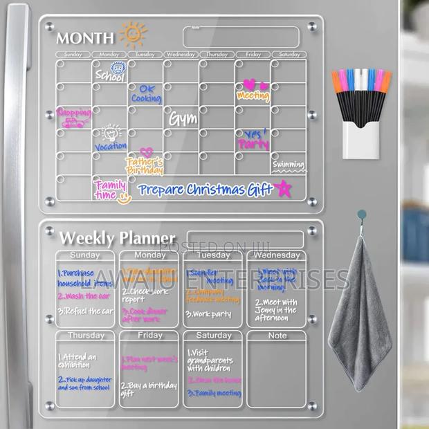 Magnetic Fridge Planner - main view
